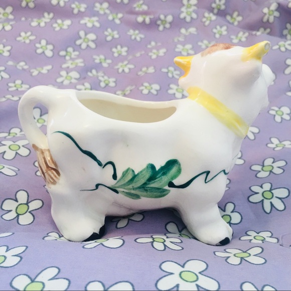 Vintage Japan Ceramic Floral Cow Creamer - Picture 3 of 5